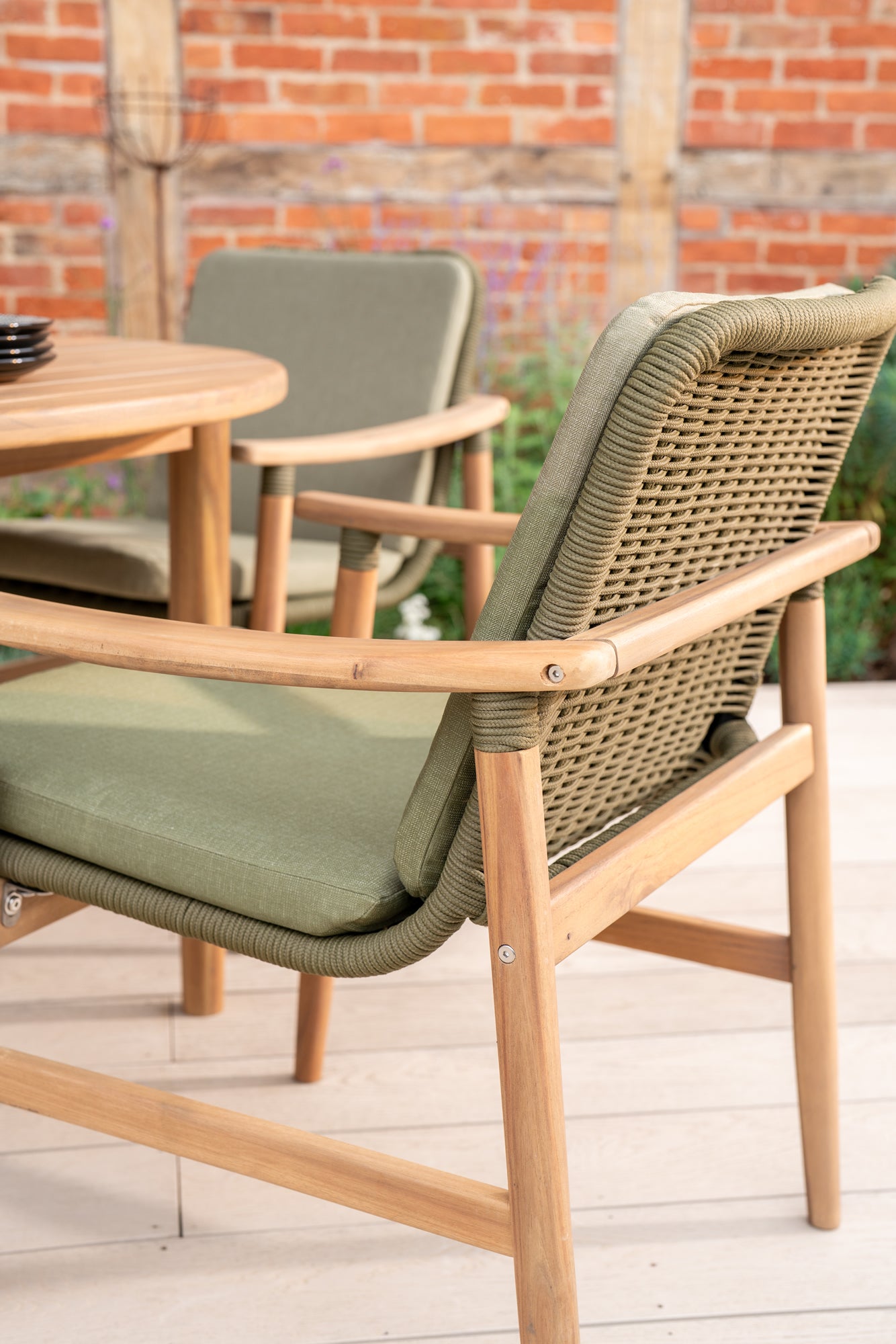 Meadow Acacia Wood Dining Chair x 2