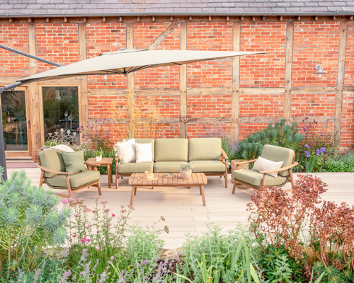 Meadow 5 Seat Wood Lounge Set