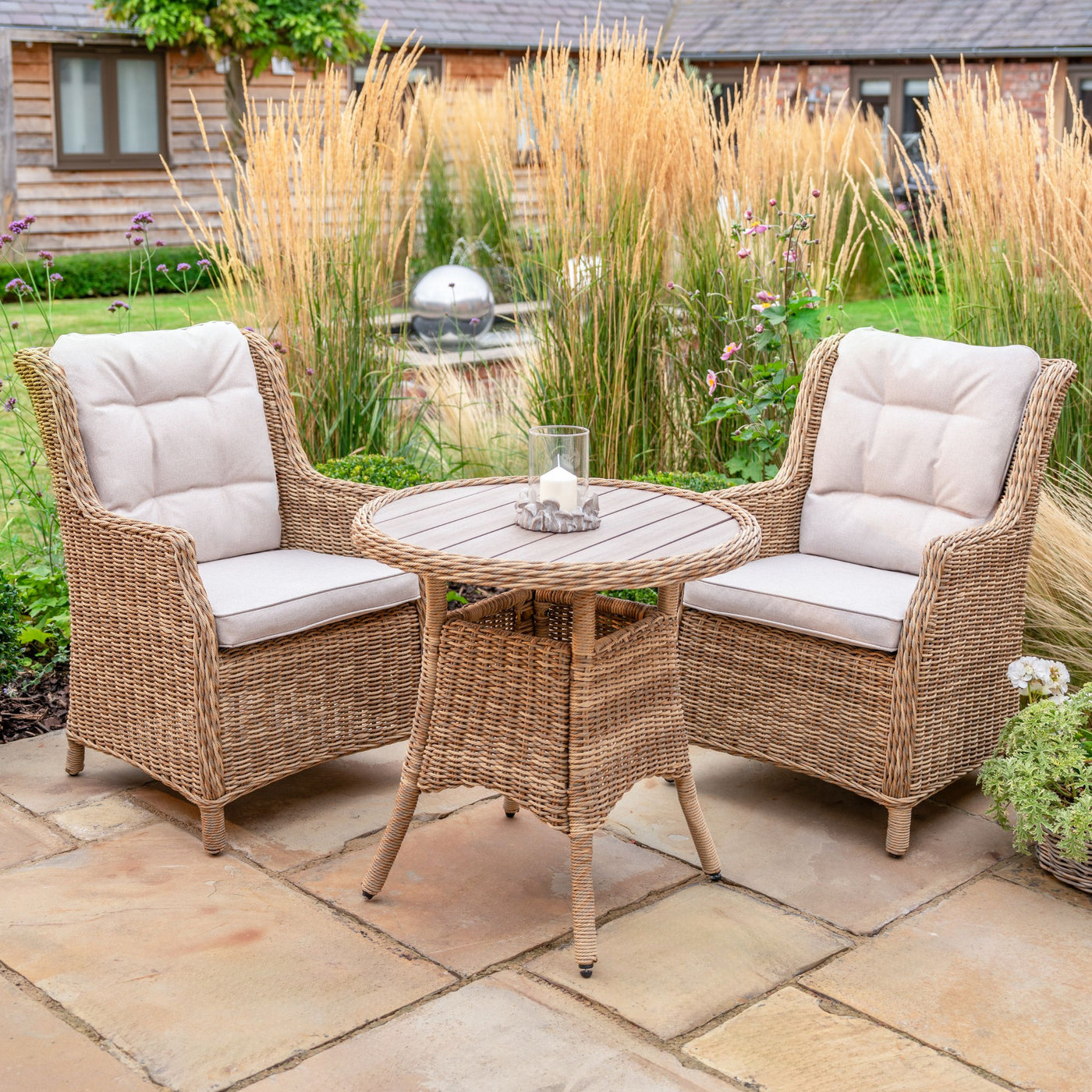 Hazel Wicker Bistro Set
