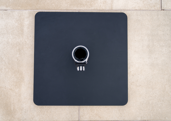 15kg Square Parasol Base Plain Steel