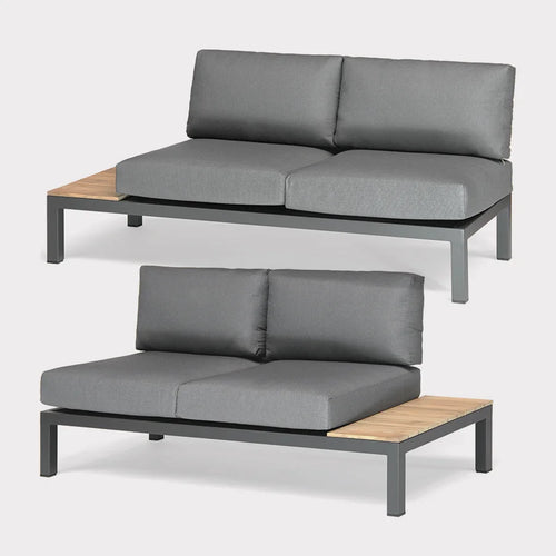 elba Signature Low Lounge Left and Right Sofa (with Side Tables)