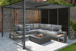 Elba Low Lounge Corner Set with Square Firepit