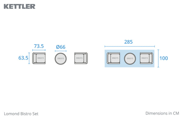 Biarritz Wicker Bistro Set