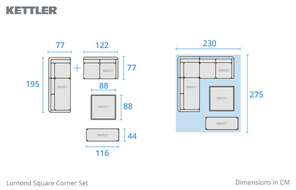Biarritz Wicker Square Corner Set with High/Low Dining Table