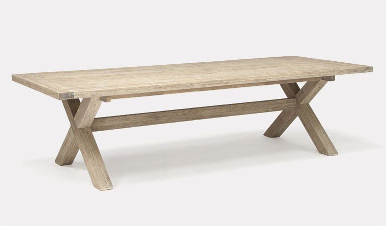 Cora 280x110cm table from KETTLER's Elegance Garden furniture range on a grey background.