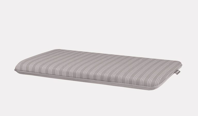 Henley Twinseat Seat Pad in French Grey on a grey background.
