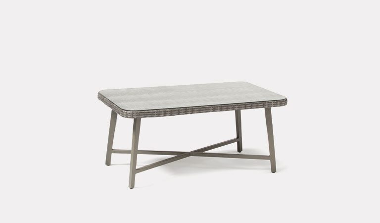 LaMode Large Coffee Table from KETTLER's Elegance garden furniture range on a grey background.