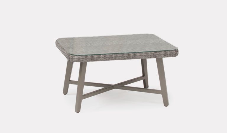 LaMode Small Coffee Table from KETTLER's Elegance garden furniture range on a grey background.