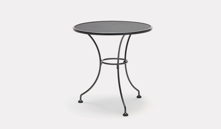 70cm Round Mesh table from KETTLER's Classic Garden furniture range on a grey background.