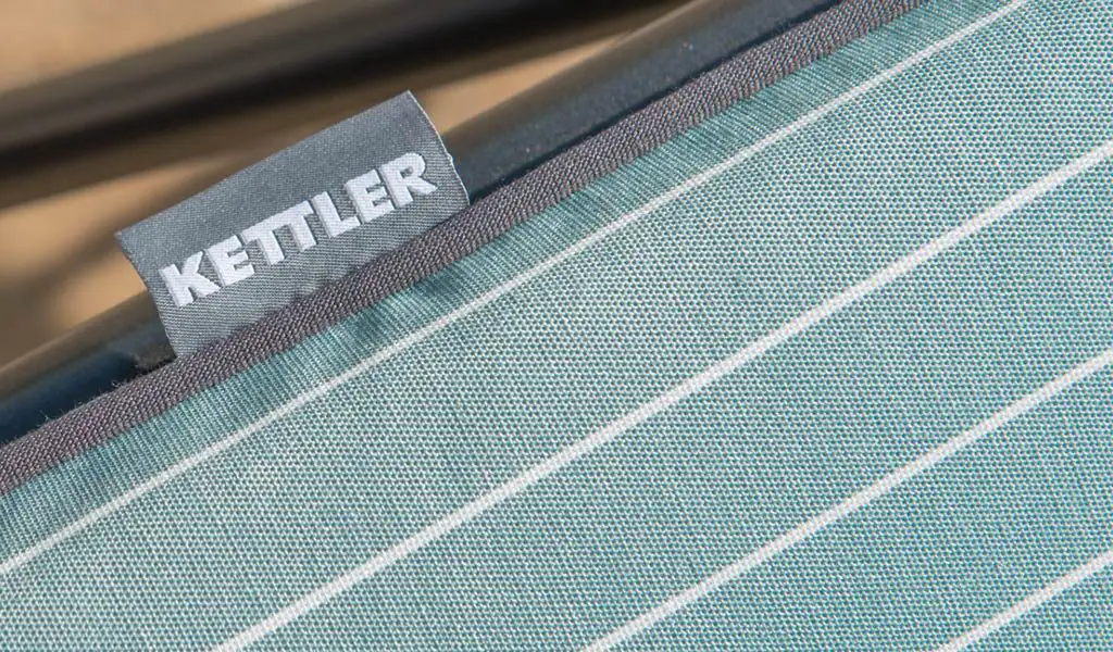 Kettler Aqua Cushion with the Kettler Logo on a label.