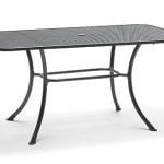 160x90cm Rectangular Mesh Table Siena from KETTLER's Metal Garden Furniture range on a white background