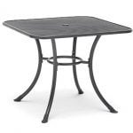 90x90cm Siena mesh top table from KETTLER's Metal Garden Furniture range on a white background