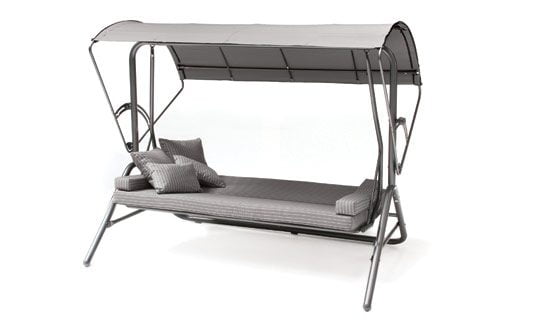 Novero Daybed / Swing - Slate from KETTLER's Metal Garden Furniture range on a white background