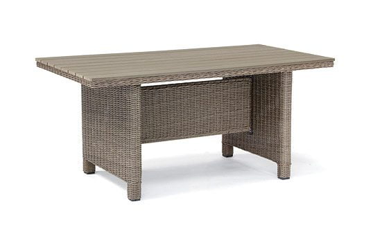 Palma table with Rattan finish from KETTLER's Casual Dining range on a white background