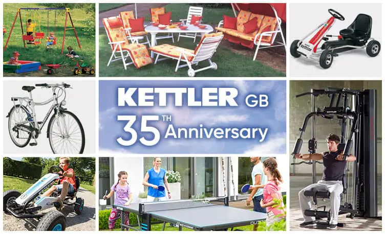kettler products with 35 year anniversary badge