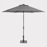 3m wind up parasol in slate on white background