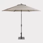 3m wind up parasol in stone on white background