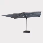 4x3m large parasol with wireless speaker in slate on white background