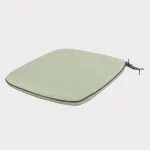 Caredo chair seat pad in sage on a plain white background