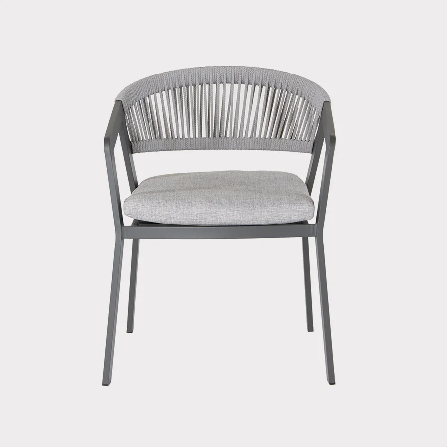 Front view cassis dining chair on white background