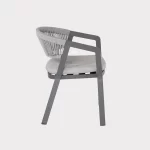 Side view cassis dining chair on white background