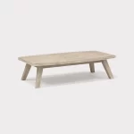 Cora 130 x 74cm coffee table made from fsc wood on a plain white background