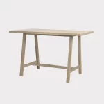 Cora bar table made from fsc wood on a plain white background