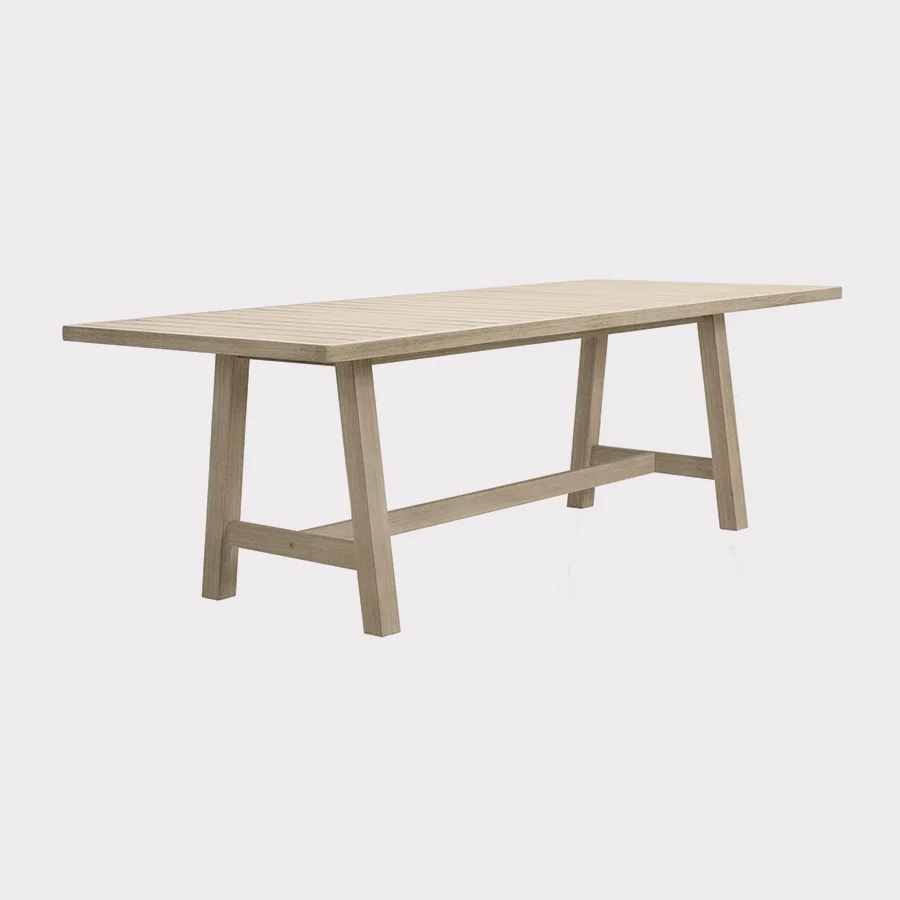 Cora 230 x 100cm dining table on a plain white background