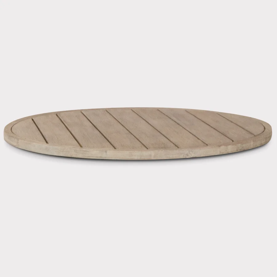 Cora 76cm lazy susan made from fsc wood on a plain white background