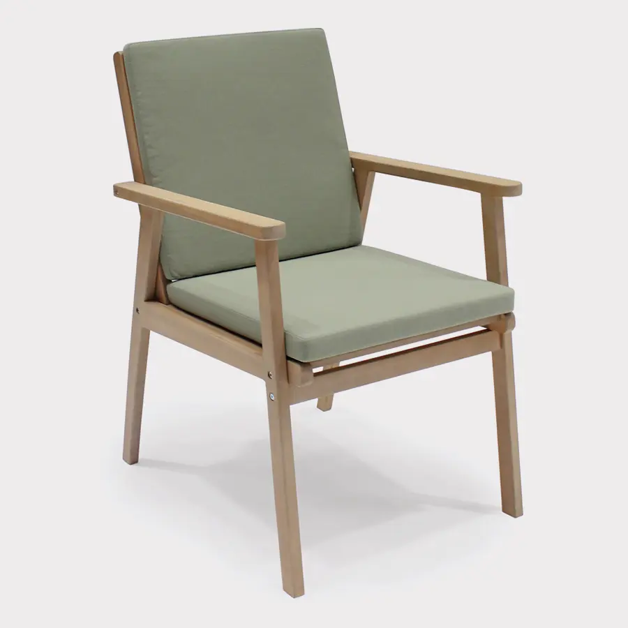 RHS Hampton wooden dining chair on a plain white background