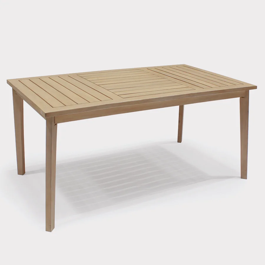 RHS Hampton wooden dining table on a plain white background