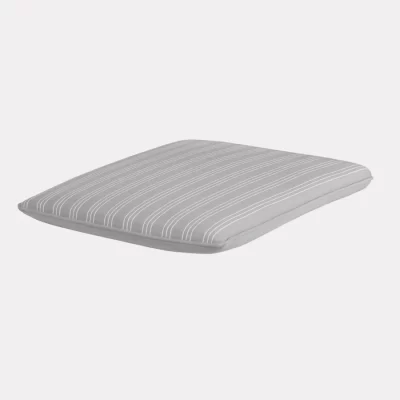 John Lewis Henley side chair seat pad in french grey on a plain white background