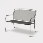 Henley twin seat in iron grey on a plain white background