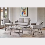 LaMode lounge set with 2 seater sofa in garden room