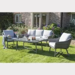 LaMode lounge set on garden lawn in sunshine