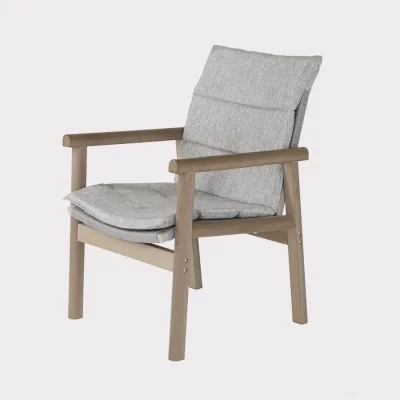 Mali dining chair with cushion on a plain white background