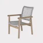 Mali dining chair without cushion on a plain white background