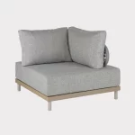 Mali Low Lounge corner sofa with cushions on a plain white background