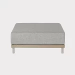 Mali Low Lounge single foot stool side view on a plain white background