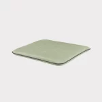 Novero foot stool cushion in sage on white background
