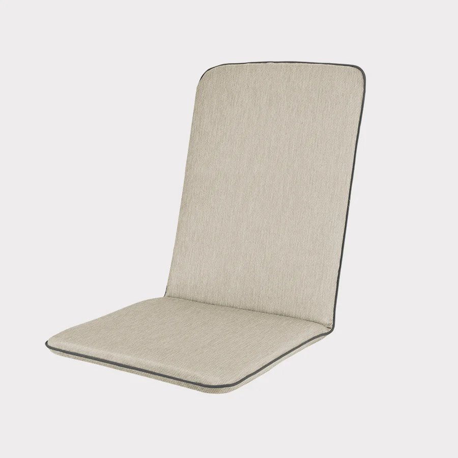 Novero recliner cushion in stone on white background