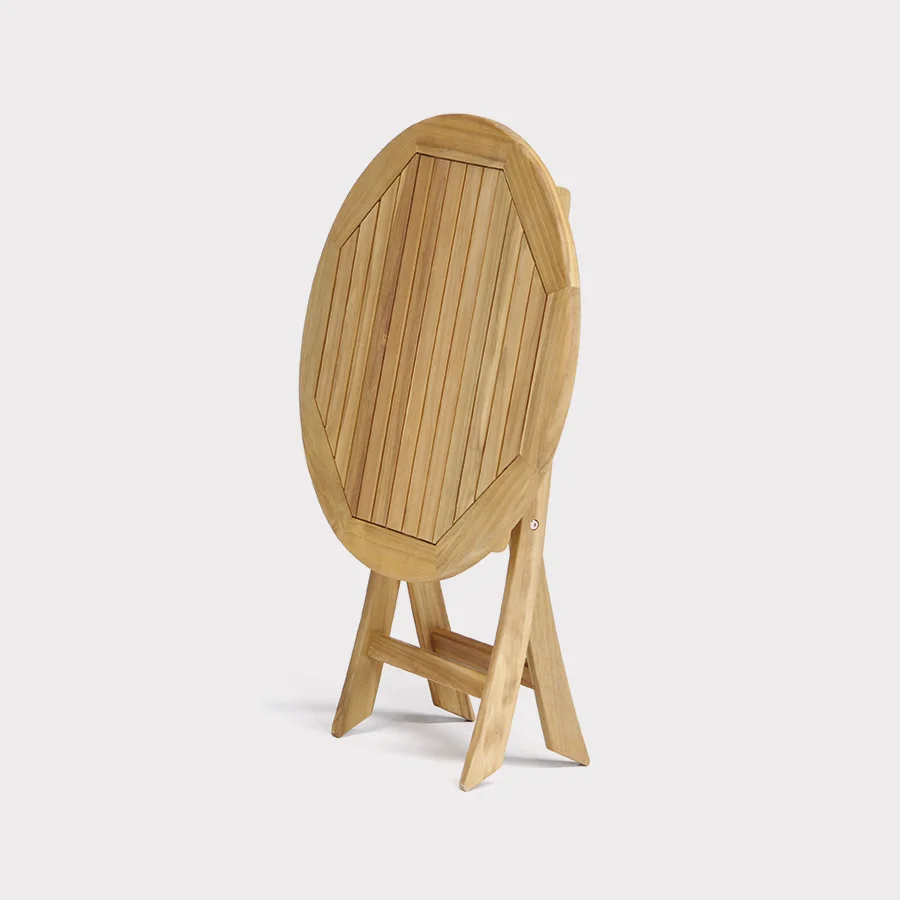 Folded RHS Chelsea bistro table on a plain white background