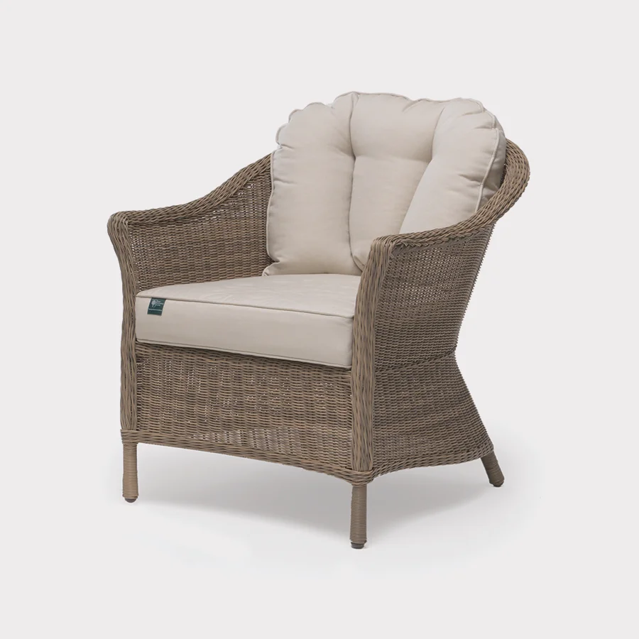RHS Harlow Carr lounge armchair on a plain white background