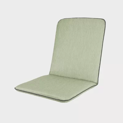 Savita sage armchair cushion on white background