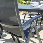 Surf Multi-Position Armchair back detail on garden patio