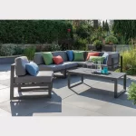 Versa corner lounge set on a garden patio in the sun shine