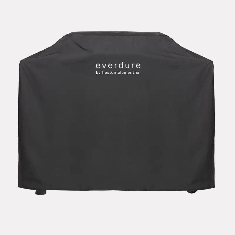 Furnace bbq cover on plain white background