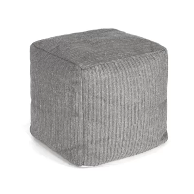 Menos square pouffe in taupe