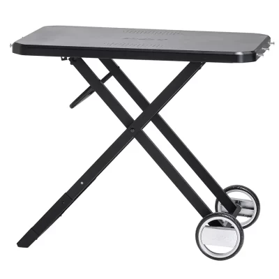 Cozze folding pizza oven table on a white background