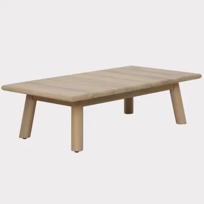 Denver rectangular wooden coffee table on a white background